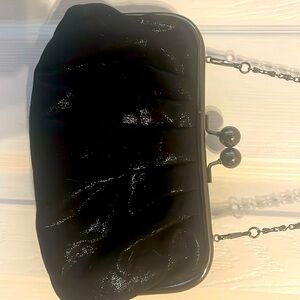 Shiny black coin purse